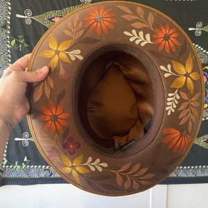 Luna bloom hand painted hat